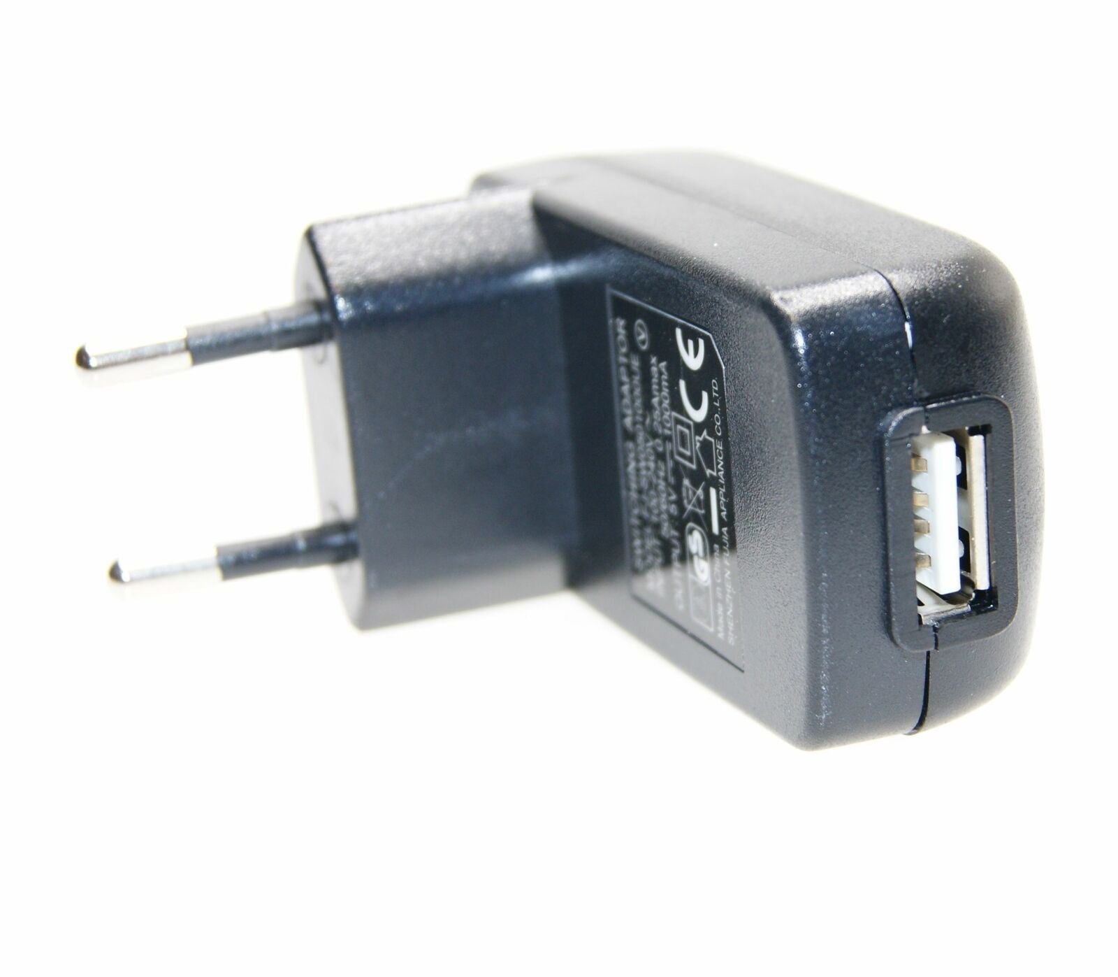 European USB Plug Power Adapter Euro Europe EU 2 pin Wall Travel Charger 1A