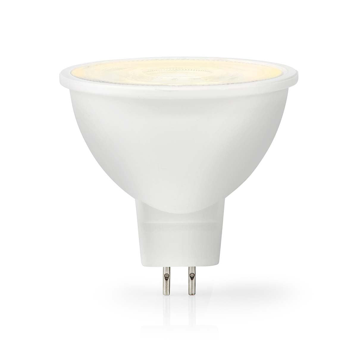 Nedis MR16 Shaped LED Spot with GU5.3 Cap, 550 Lumen, 6.5W to Replace 52W Incandescent, Warm White 2700K, Dimmable, 36Degree Beam Angle, 50mm Diameter, Energy Efficient Lighting