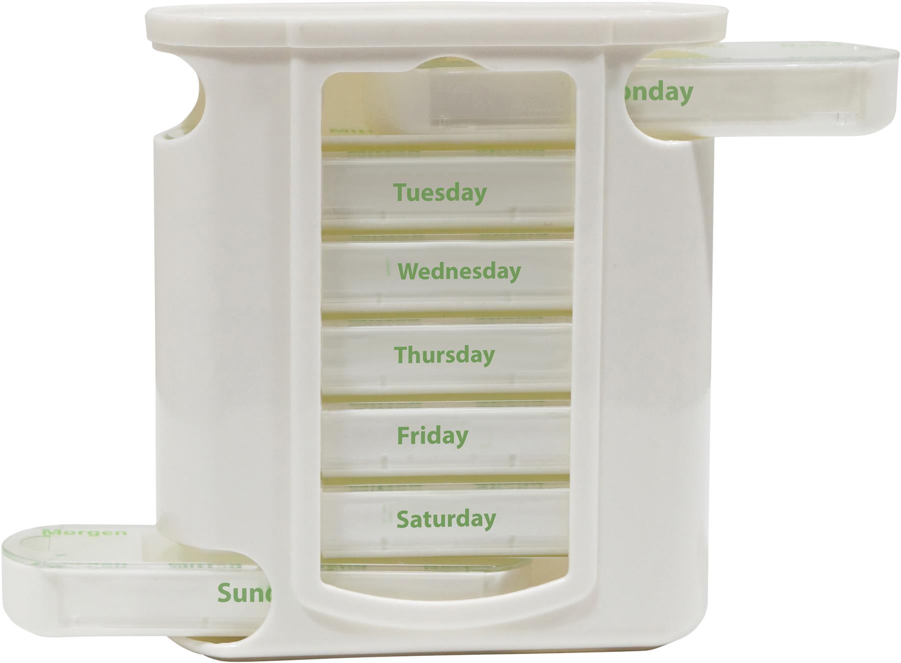 7 Day Pill Dispenser Tablet Box Organiser. 4 Compartments per Day, Breakfast, Lunch, Dinner and Bedtime. for Those who take Many Tablets on a Daily Basis. Easy Medication Management & Organisation