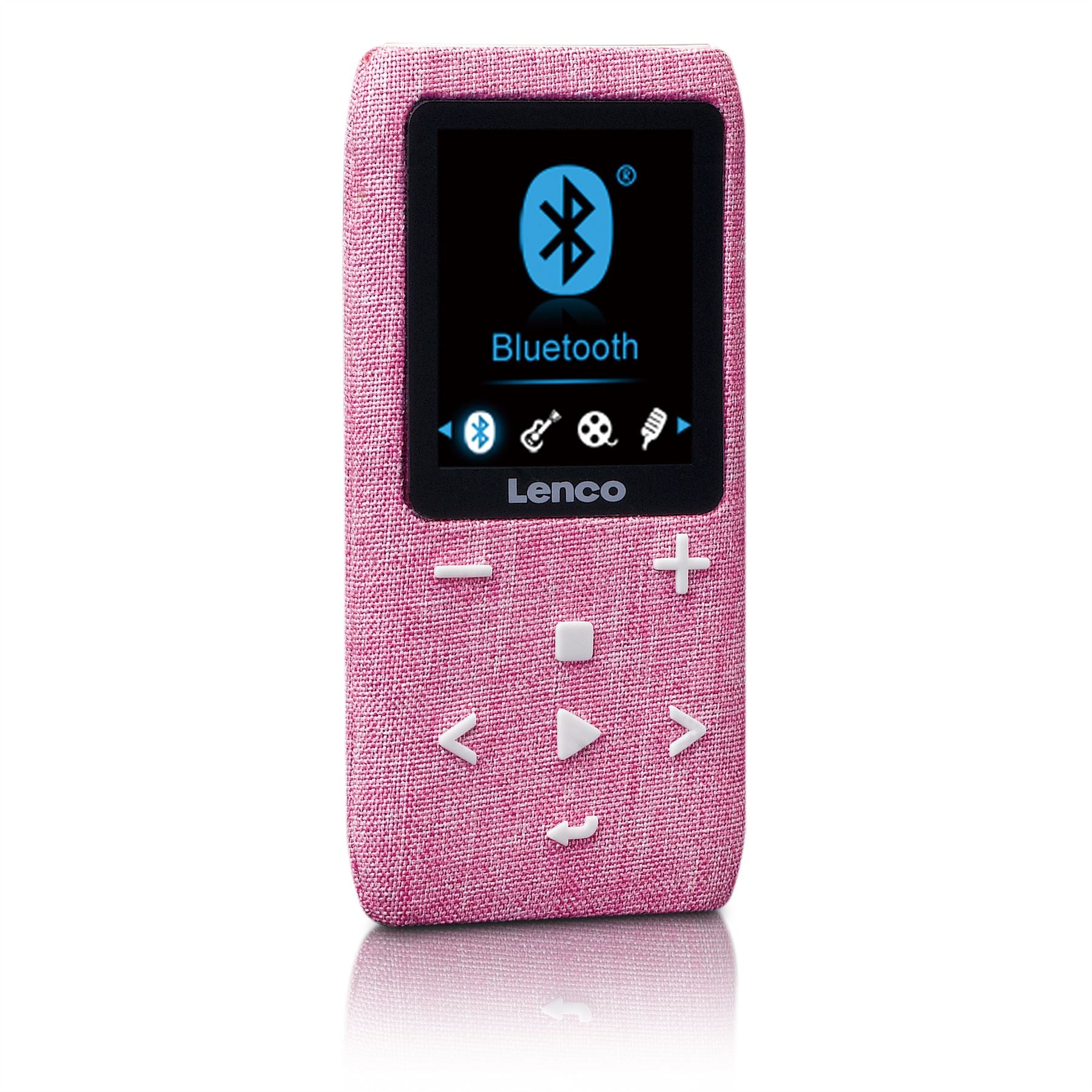 Lenco MP3/MP4 Player | Bluetooth® | 8GB | Micro SD Card Expansion | Pink