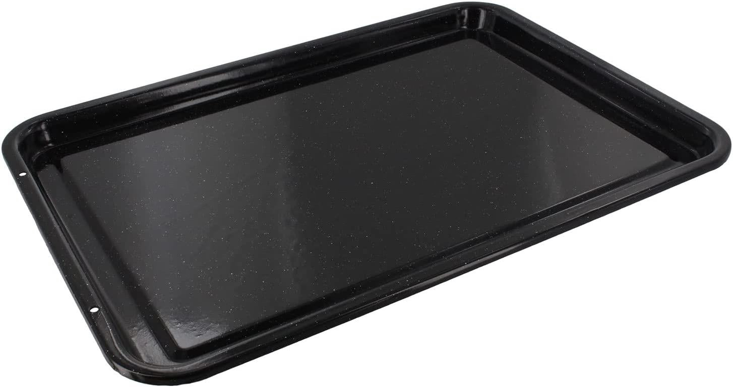 Enamel Oven Baking Tray Raised Shallow Non Stick Pan 417 x 300mm