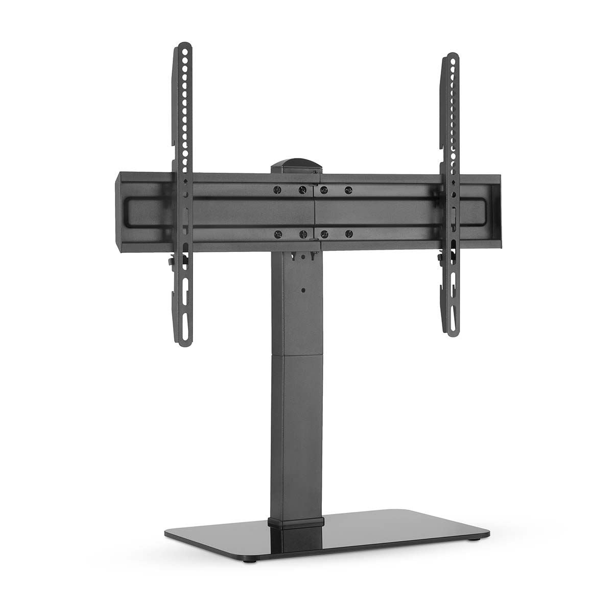 Nedis Fixed TV Desk Stand | 37 - 70 " | Maximum supported screen weight: 40 kg | Adjustable pre-fixed heights | Steel / Tempered Glass | Black