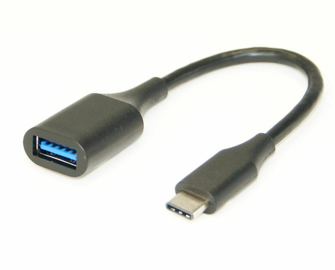 Ex-Pro Type C USB Cable 3.1 (USB-C) to USB3.0 Type A Female OTG connector (Connection Synch Data/Charge) - Black
