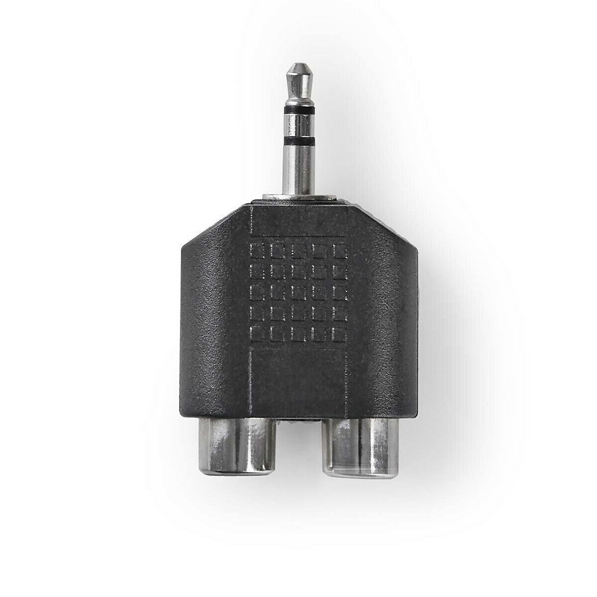 Nedis Stereo Audio Splitter Adapter | 3.5 mm Male - 2x RCA Female | Black