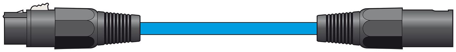 Citronic 12m Classic Microphone Leads XLR Female - XLR Male - Blue