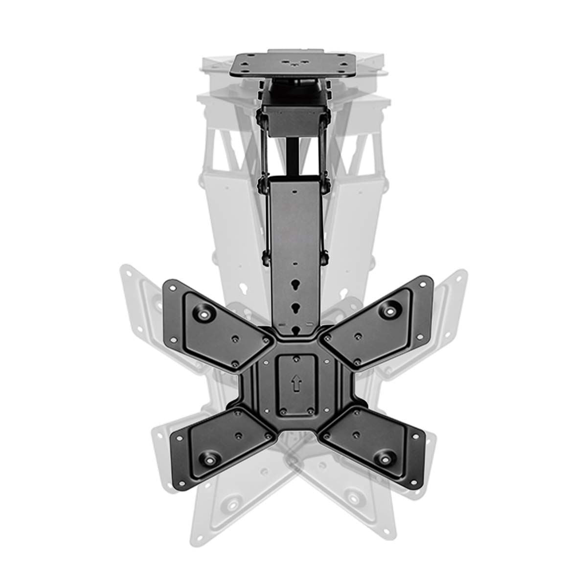 Nedis Smart Motorised TV Ceiling Mount Bracket for 23-65" Screen Max 30kg Adjustable Tilt and Swivel with Remote Control