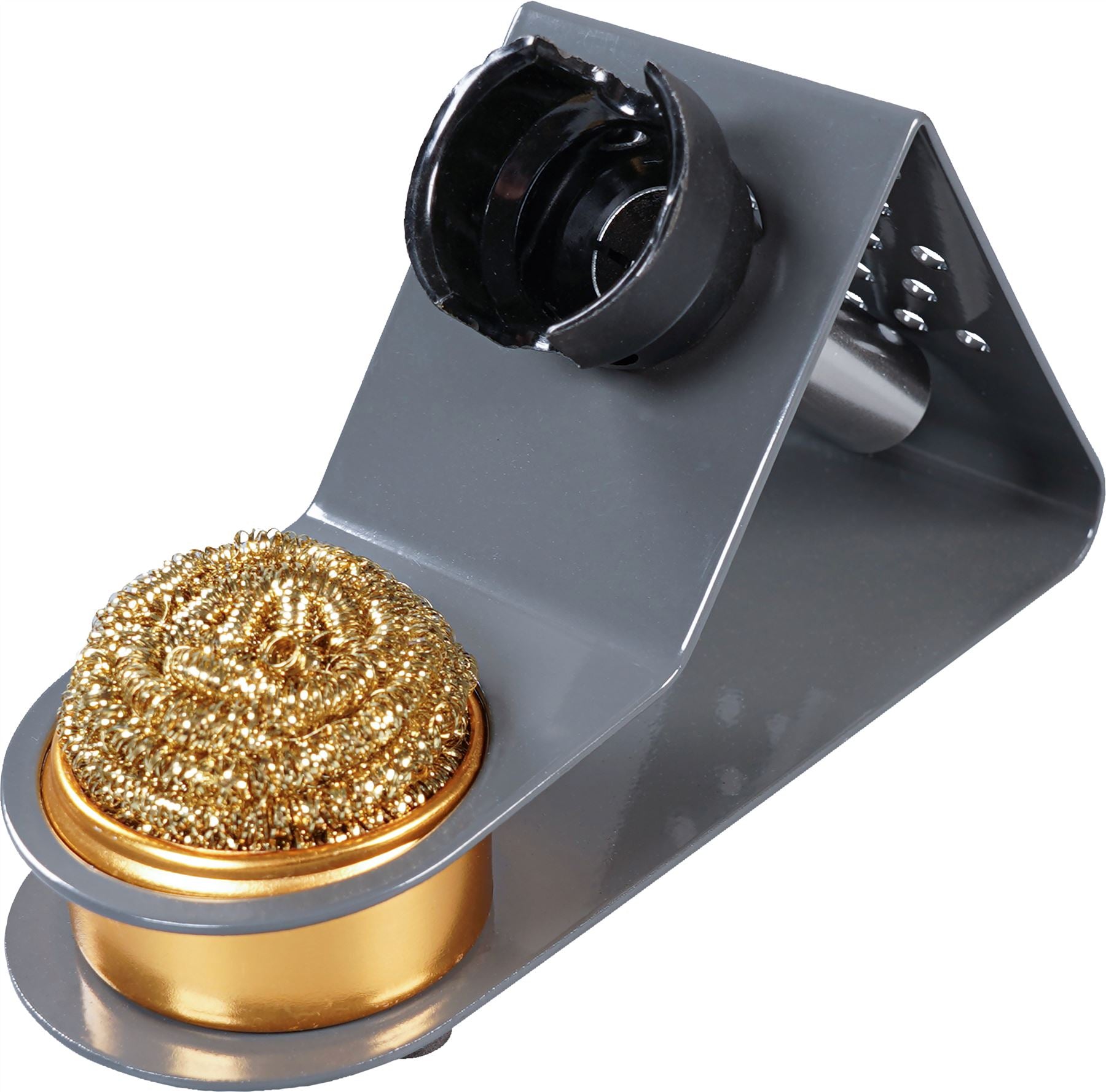 Metal Soldering Iron Stand with Brass Cleaning Ball