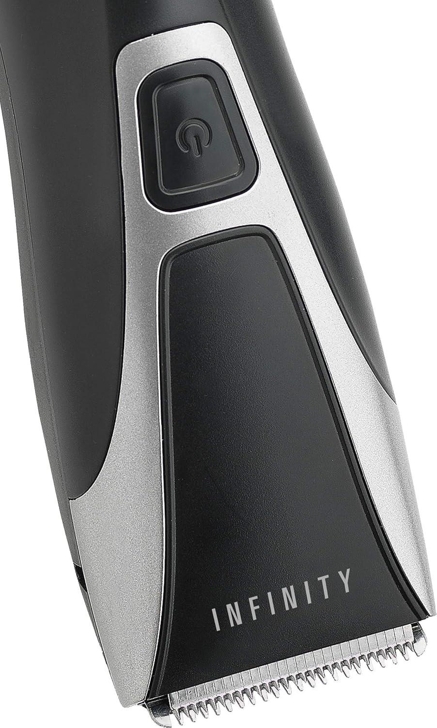 MELISSA Hair Clippers for Men, Cordless Rechargeable Hair Trimmer Beard Trimmer for Men with Scissors & 2 Distance Combs 3W - Black