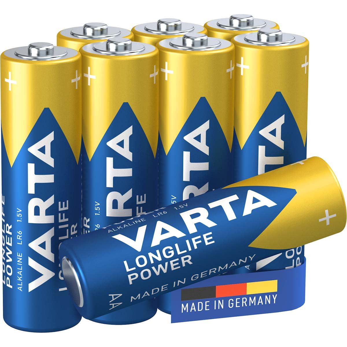 Varta Alkaline Battery AA 1.5 V High Energy 8-Promotional Blister