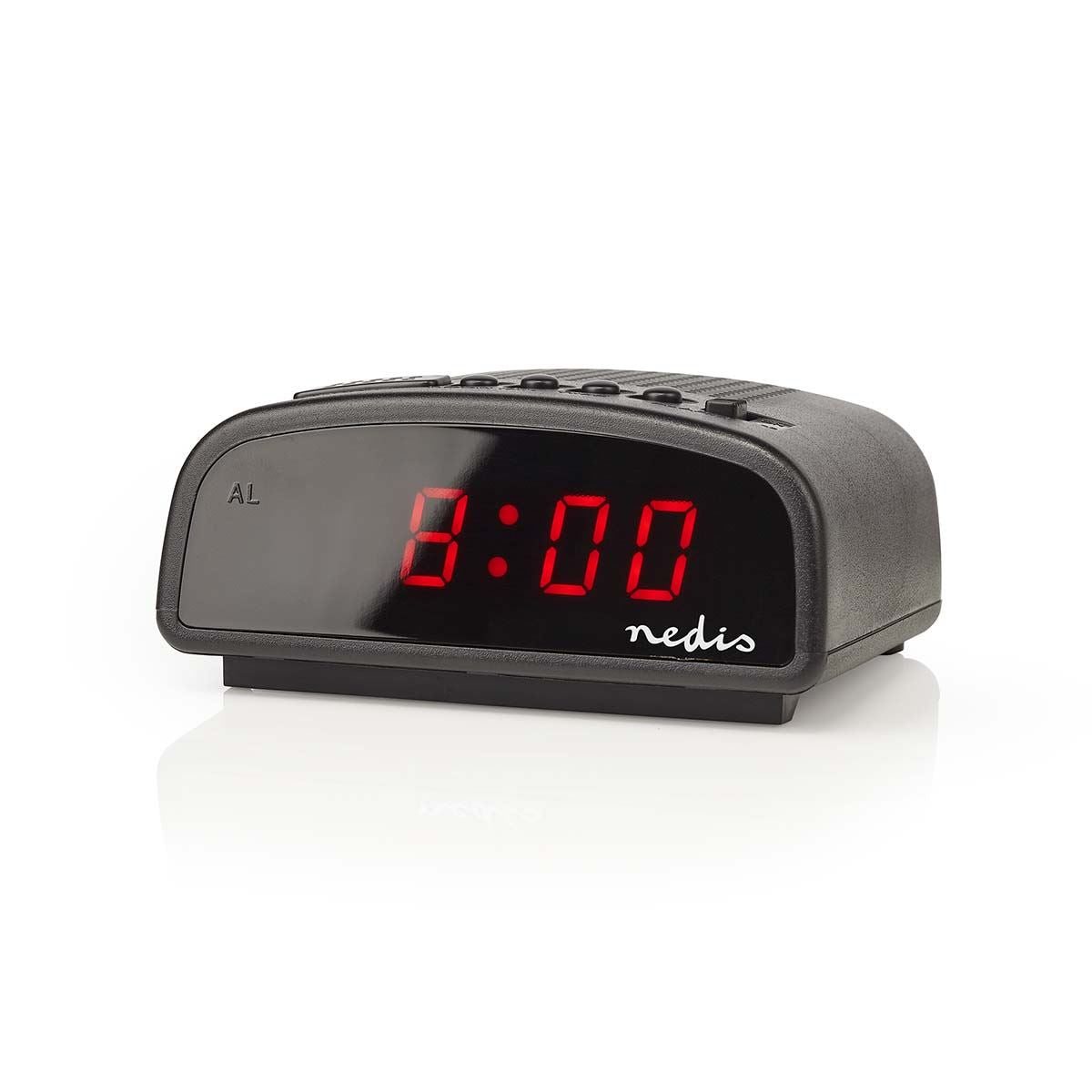 Nedis Digital Desk Alarm Clock | LED | Snooze function | Black