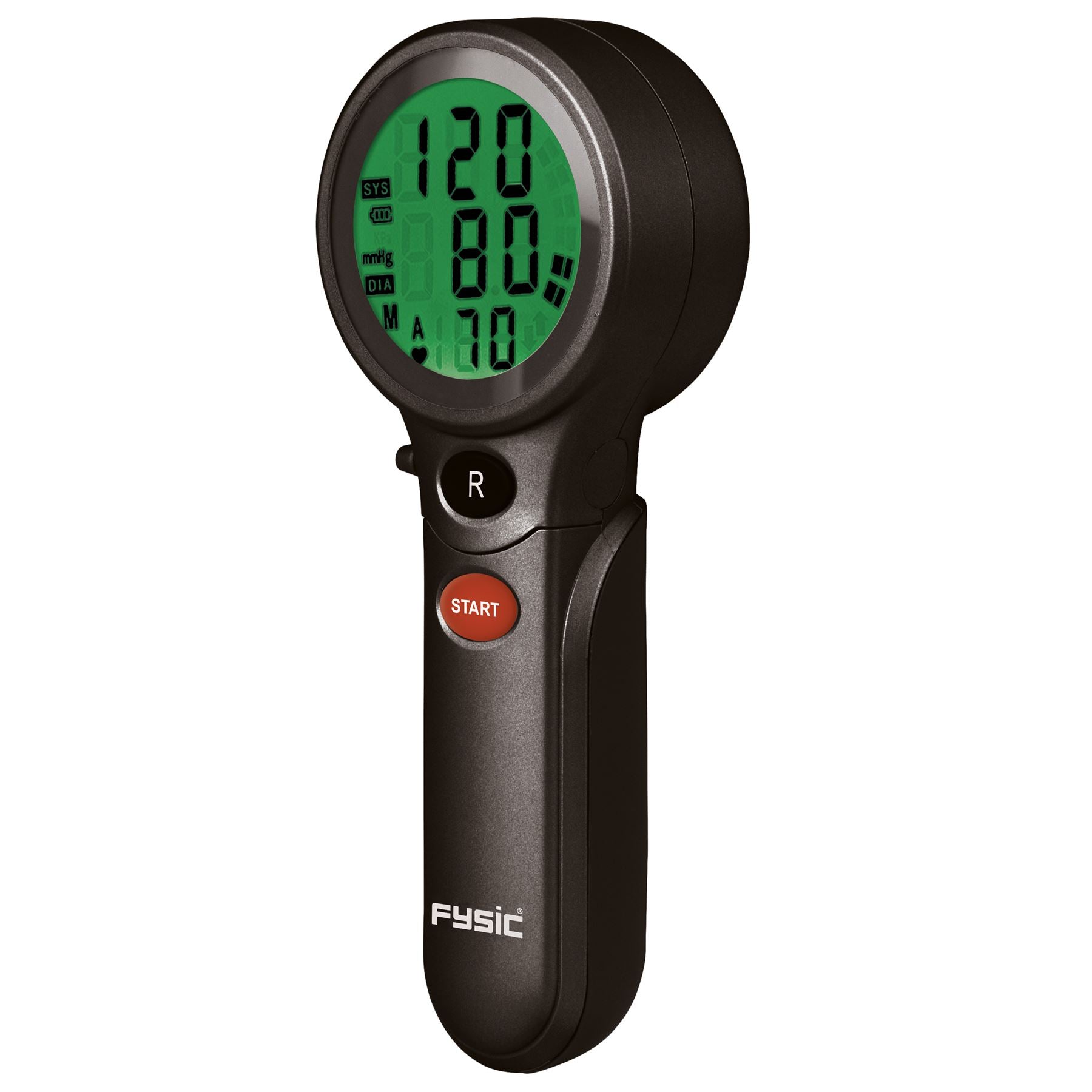 Fysic Upper Arm Blood Pressure Monitor, Clinically Tested, Extra-Large LCD Display, 90 Memory, Cuff 22-32cm - Black