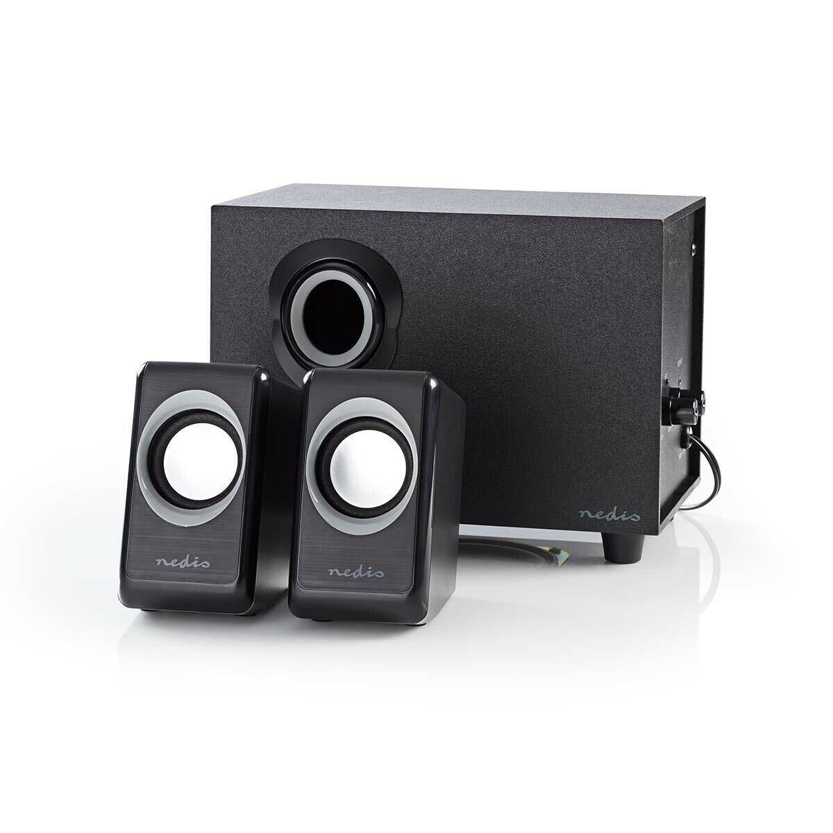 Nedis PC Speaker | 2.1 | 33 W | 3.5 mm Male | USB Powered | Volume control