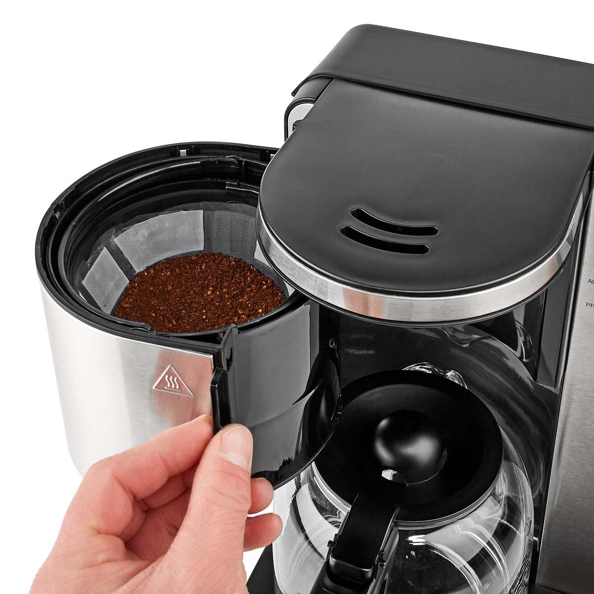 Nedis 1.5L Filter Coffee Maker Machine 12 Cup Automatic Setting Digital Timer Keep Warm Function 1000W