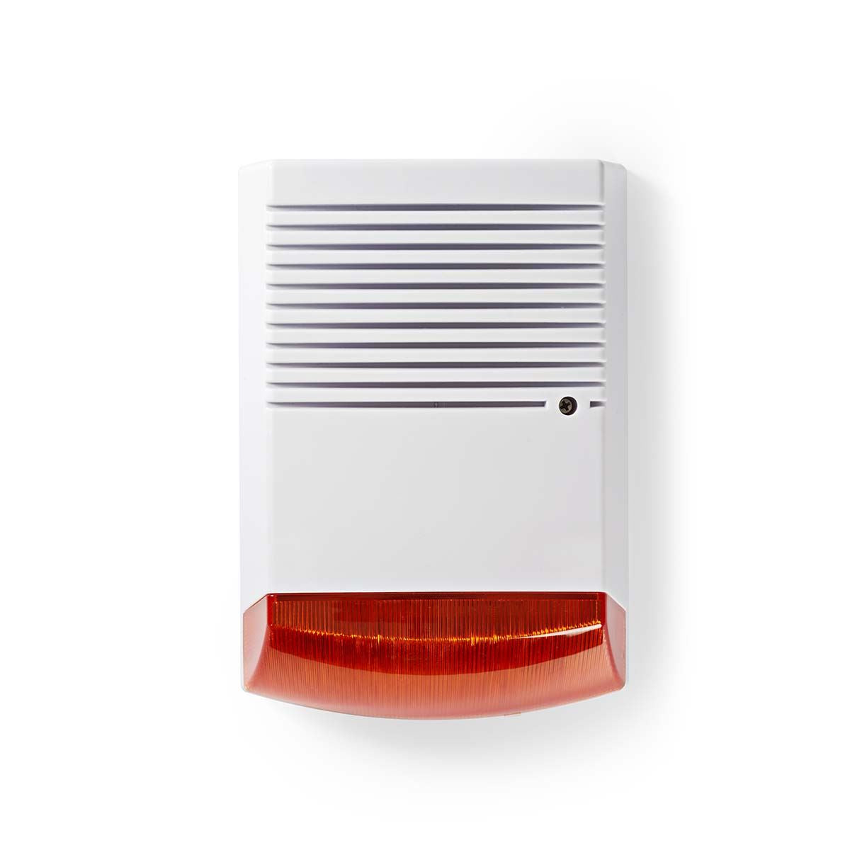 Nedis Home / Office Dummy Security Alarm Siren Box External | IP44 | White / Orange