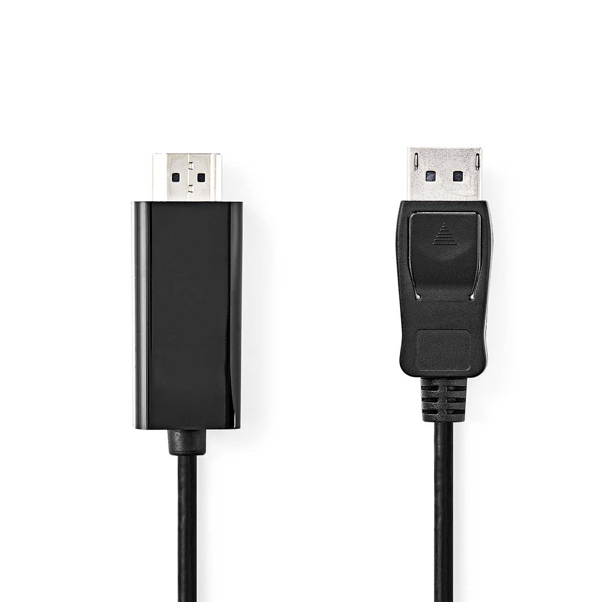 Nedis DisplayPort Cable | DisplayPort Male | HDMI™ Connector | 1080p | Nickel Plated | 1.00 m | Round | PVC | Black | Label