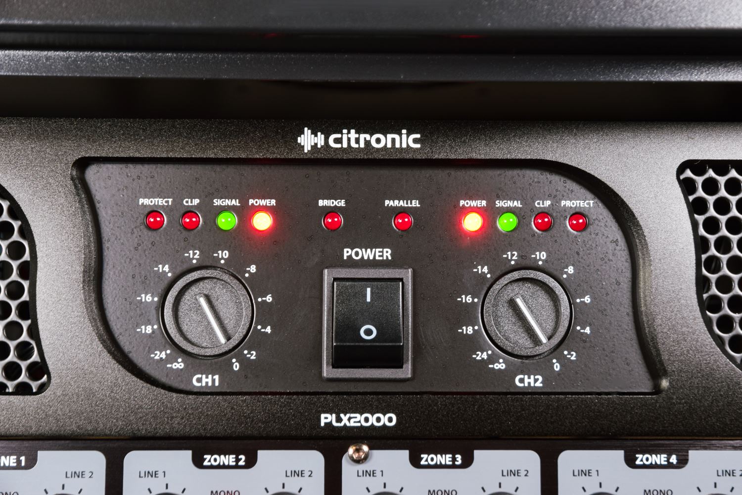 Citronic PLX2000 2U Rack Mount Power Amplifier, 2 x 700W @ 4 Ohms