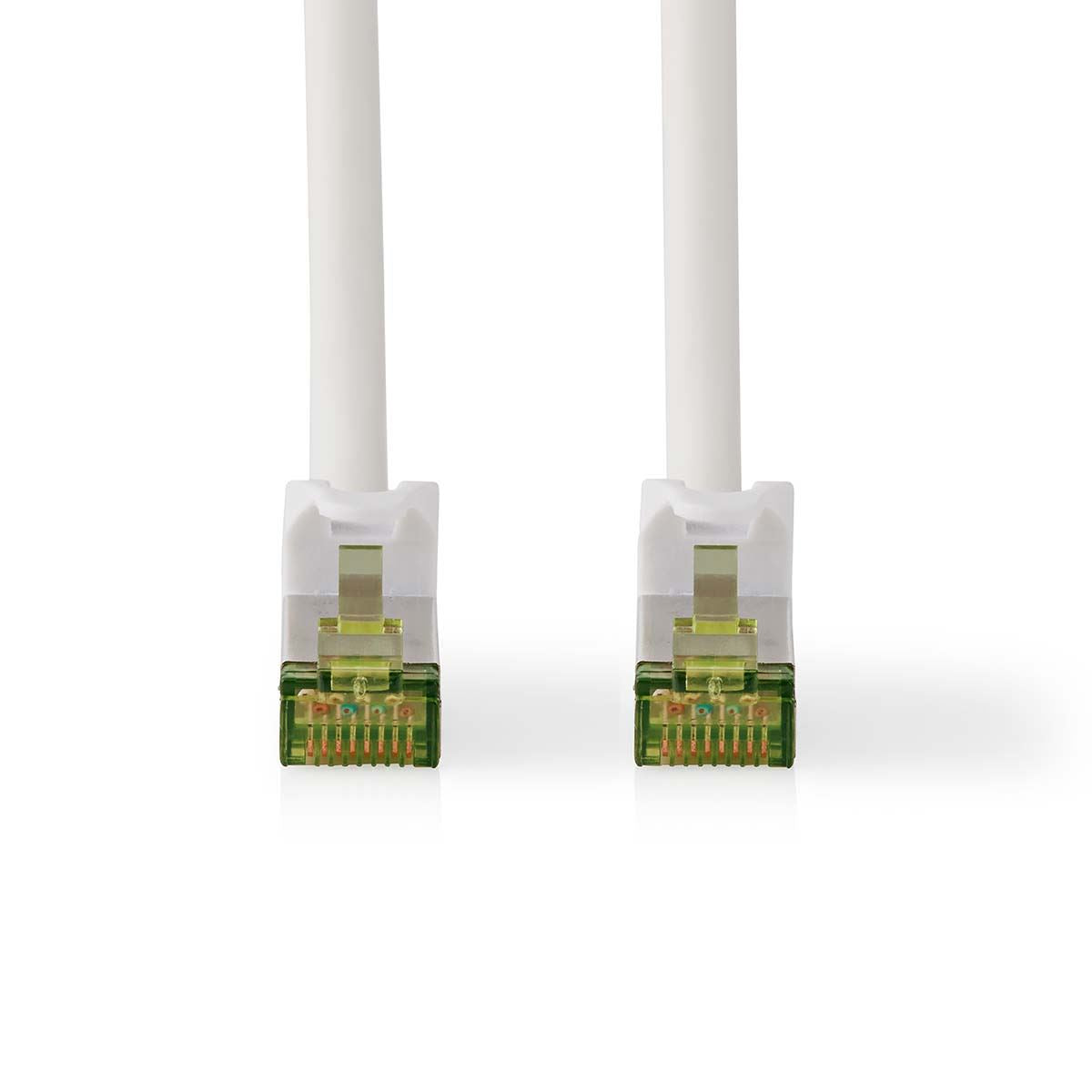 Nedis CAT7 Network Cable | S/FTP | RJ45 Male | RJ45 Male | 2.00 m | Snagless | Round | LSZH | White | Label