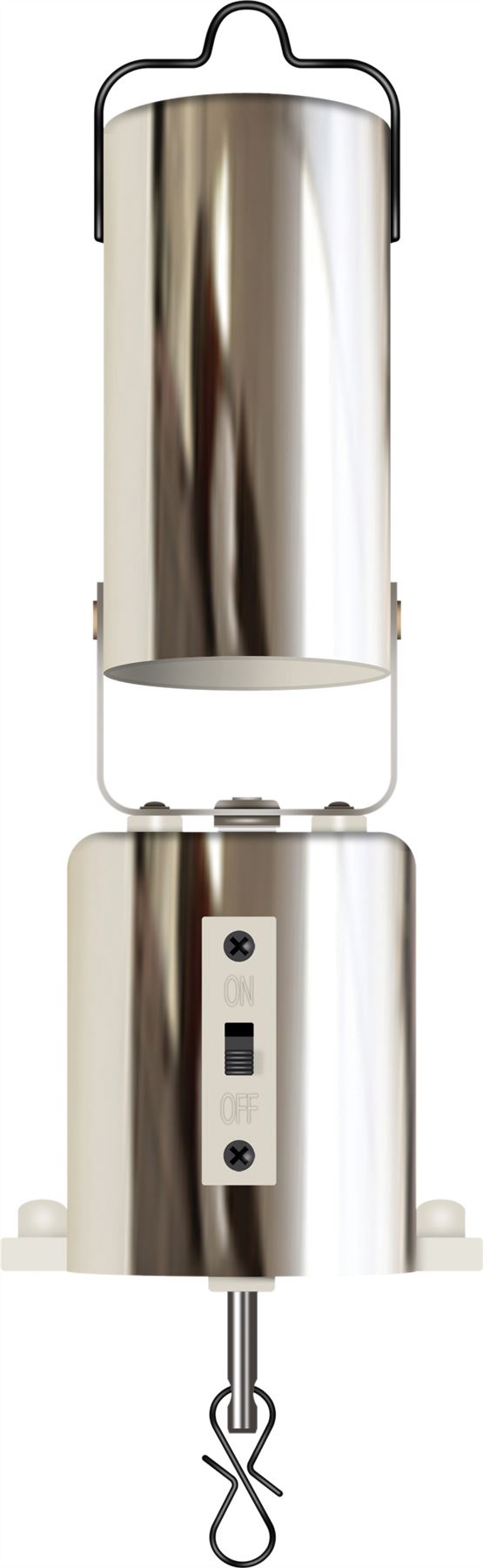 Mirror Ball Motor 5 RPM Battery Powered - Chrome Effect