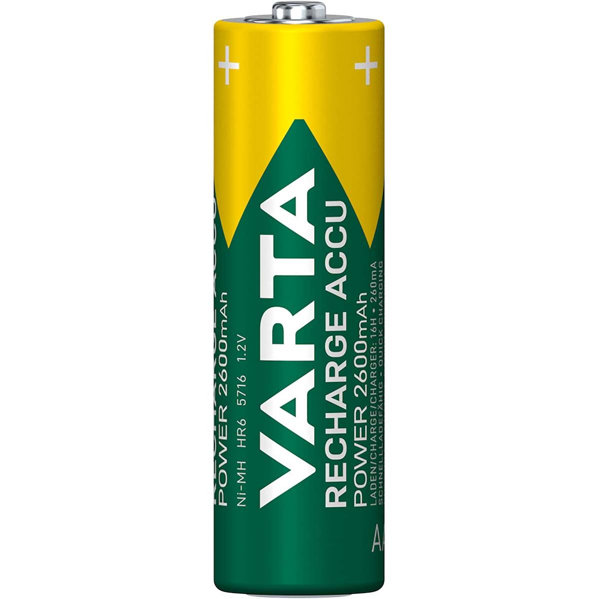 Varta AA Rechargeable NiMH Battery | 1.2 V 2500 mAh 4-Blister