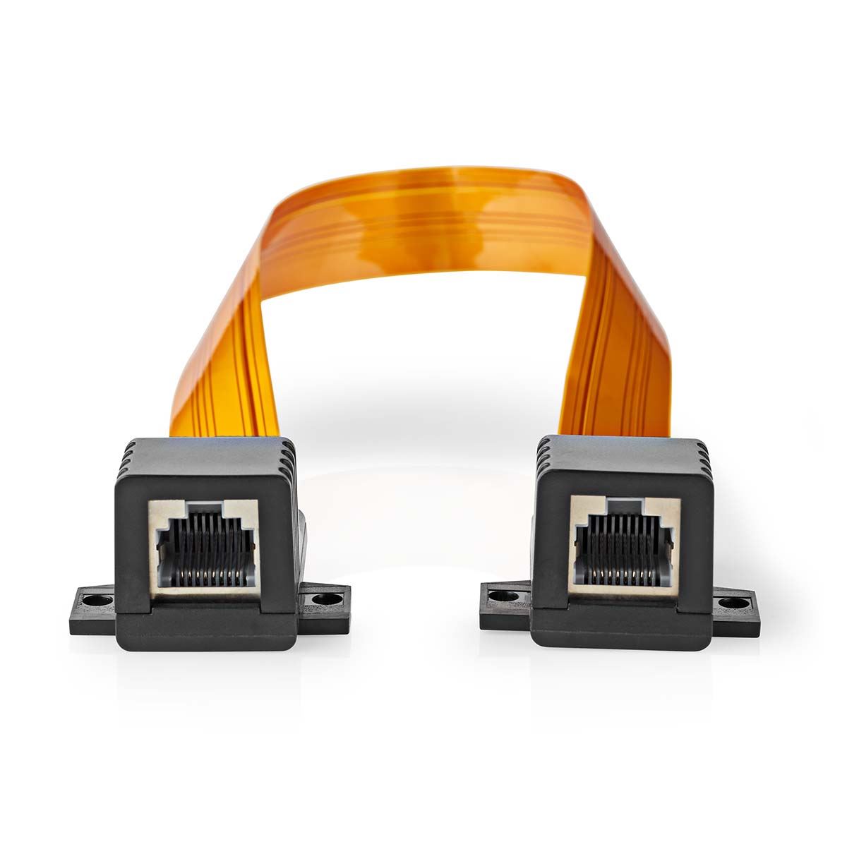 Nedis Window Pass through RJ45 network cable | UTP | RJ45 (8P8C) Female | RJ45 (8P8C) Female | 0.30 m | Flat | PVC | Orange | Box