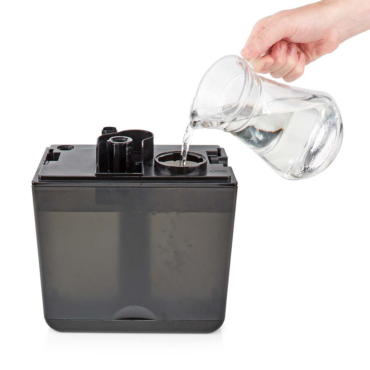 Nedis SmartLife Humidifier | 110 W | With Cool and Warm Mist | 5.5 l | Hygrometer | Timer | Remote control | Night mode | Black