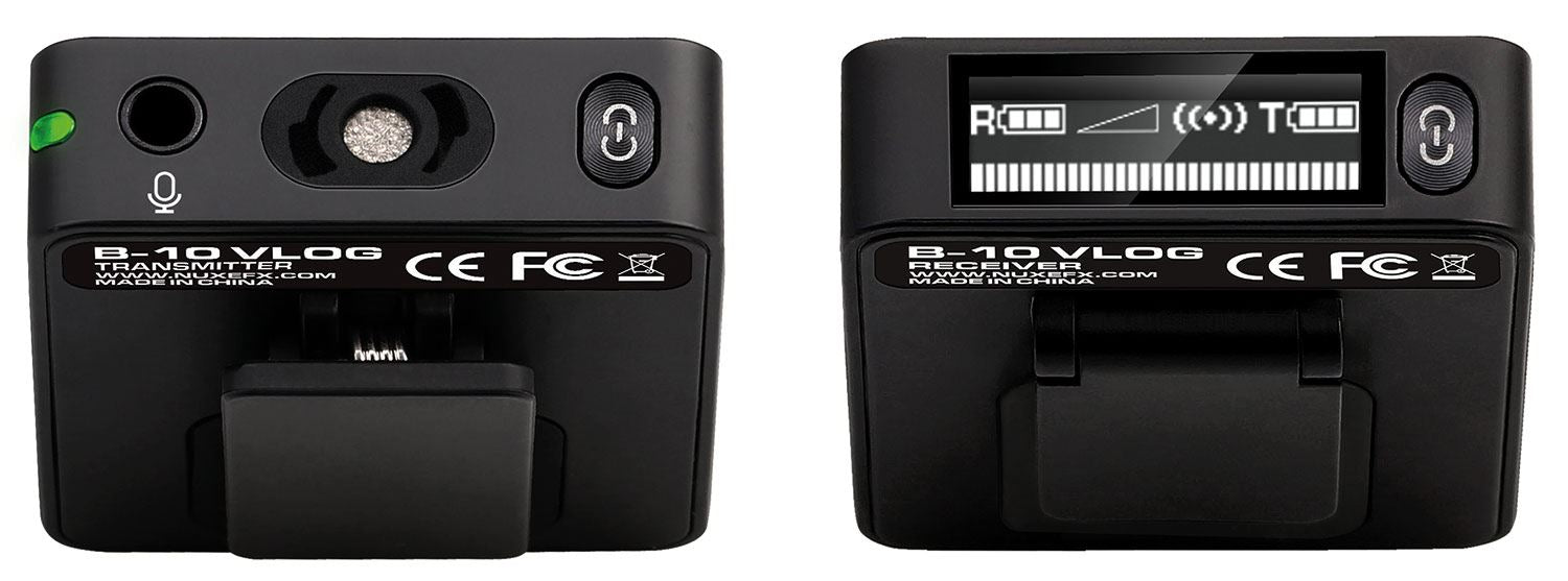 NUX B-10 Vlog 2.4GHz Wireless Microphone System for DSLR / Camcorders