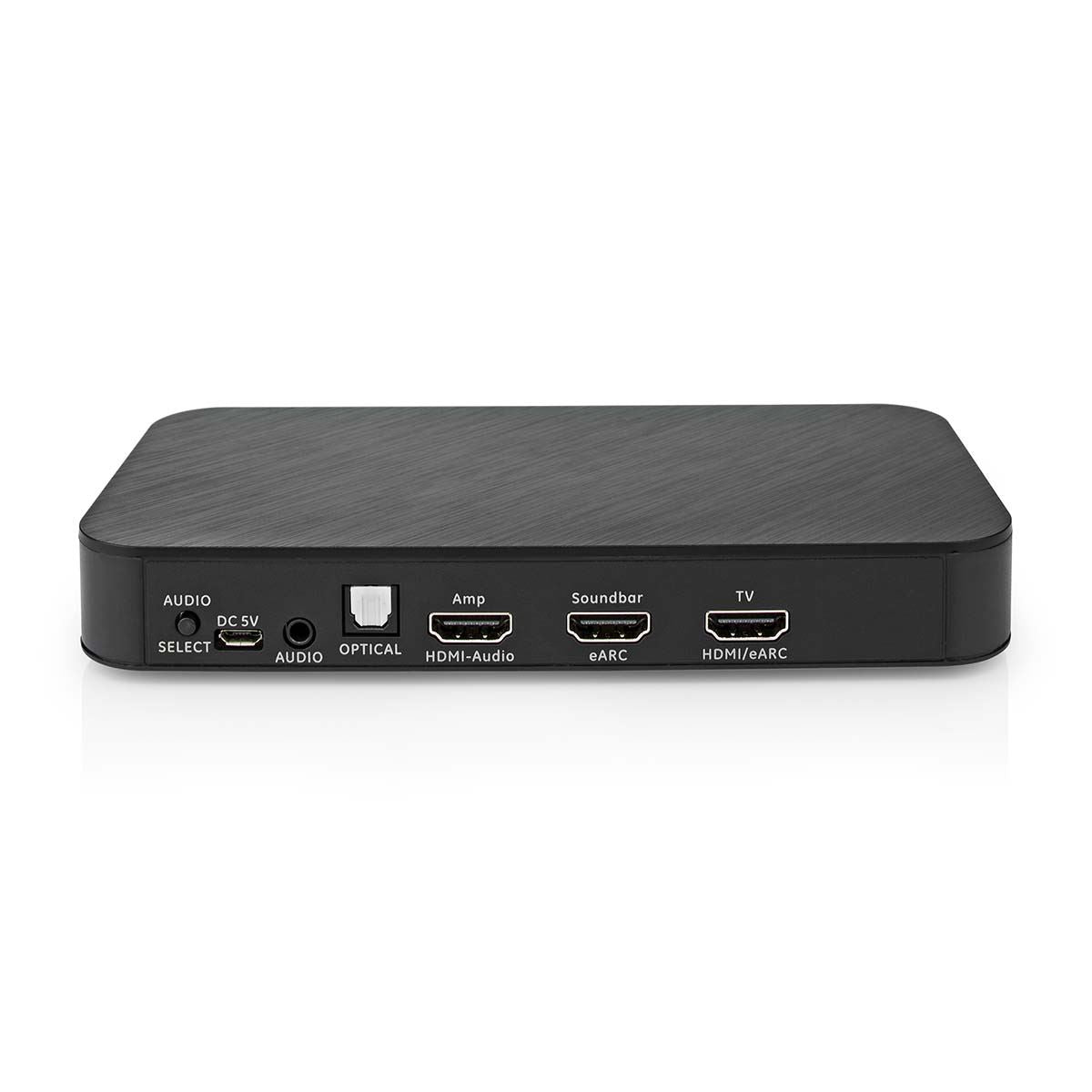 Nedis Digital Audio Converter | 2-way | Connection input: DC Power / 1x HDMI™ Input to Connection output: 1x 3.5 mm / 1x TosLink / 3x HDMI™ Output | Automatic / Push Button | Anthracite