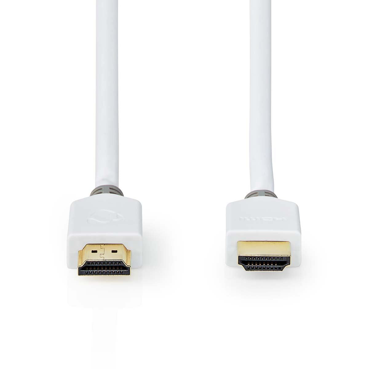 Nedis High Speed HDMI™ Cable with Ethernet | HDMI™ Connector | HDMI™ Connector | 4K@60Hz | ARC | 18 Gbps | 5.00 m | Round | PVC | White | Box