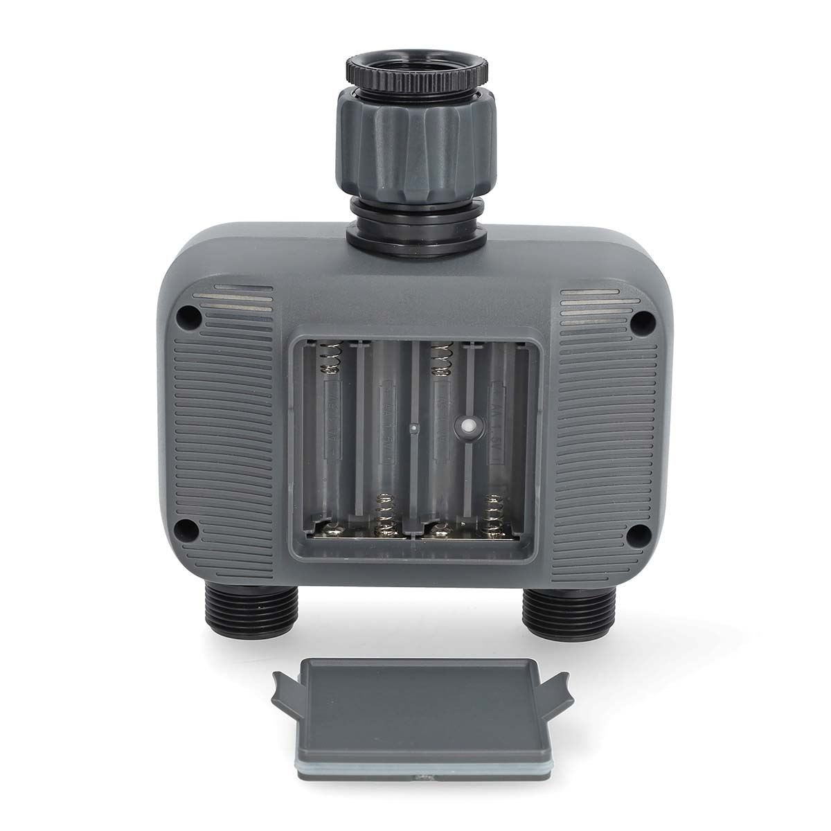 Nedis SmartLife Water Control, Bluetooth Garden Irrigation Timer with 2 Independent Zones, Manual & App Scheduling, Battery Powered, IP54 Waterproof, 3/4" & 1" Tap Connector