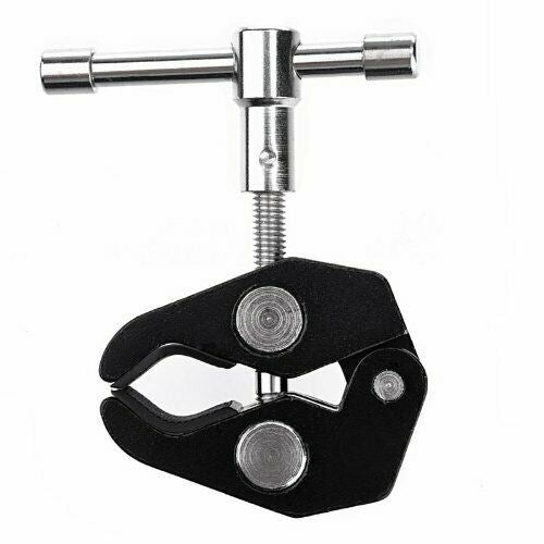 Ex-Pro Photographic Super Clamp Crab Mount with 1/4" and 3/4" threads for Magic Friction Arm/Camera/DSLR Right/LCD Monitor/RigClamp