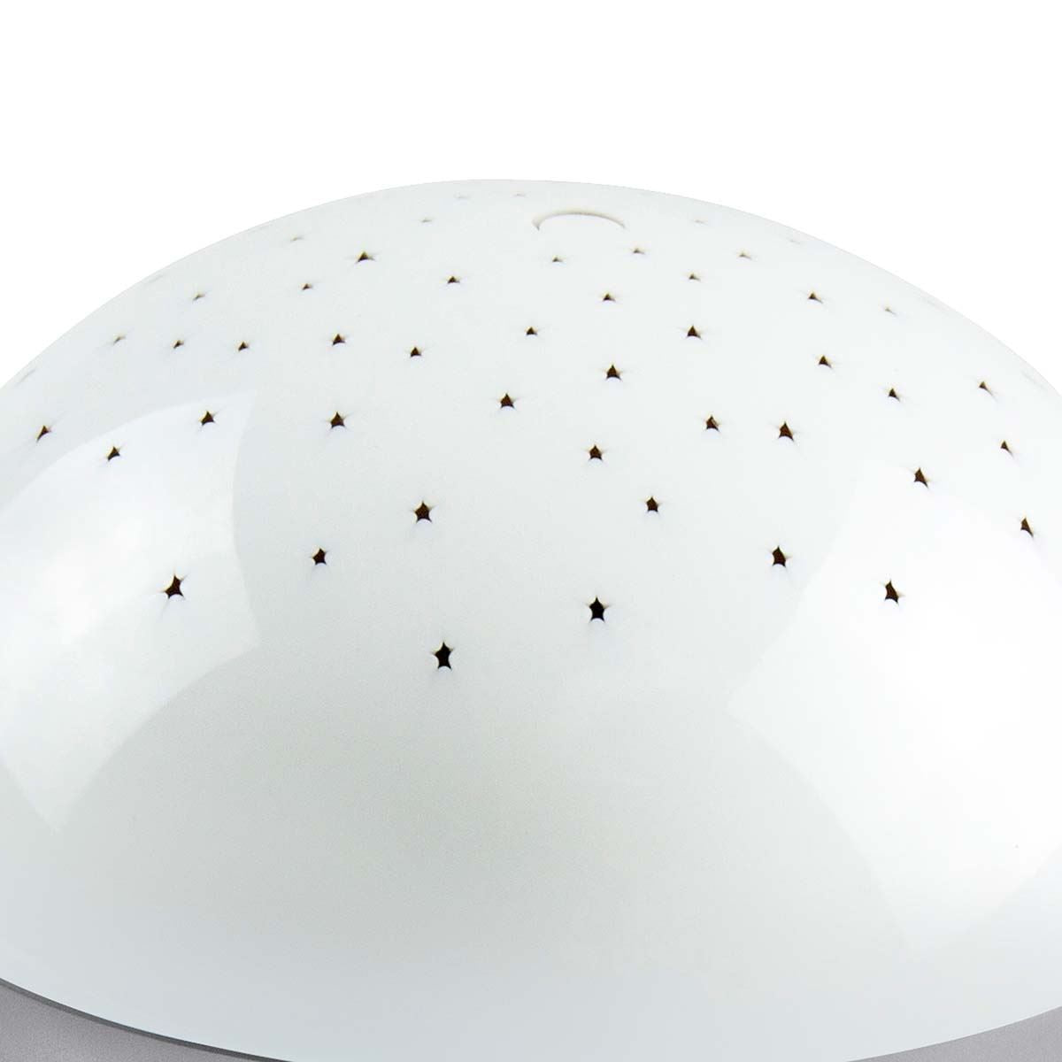 Alecto Starry Sky Nusery Projector with Adjustable Play Time | Voice Activated | Music & Light | White / Grey