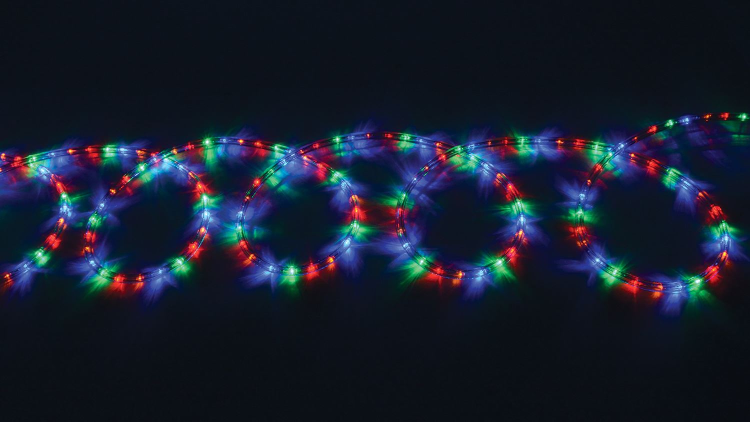 Lyyt 50m LED Super Bright Multi Coloured Rope Light - Reel