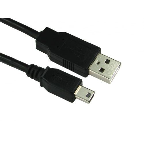 Ex-Pro USB Cable | USB 2.0 | USB-A Male | USB Mini-B 5 pin Male | 480 Mbps | Nickel Plated | 1.80 m | Round | PVC | Black