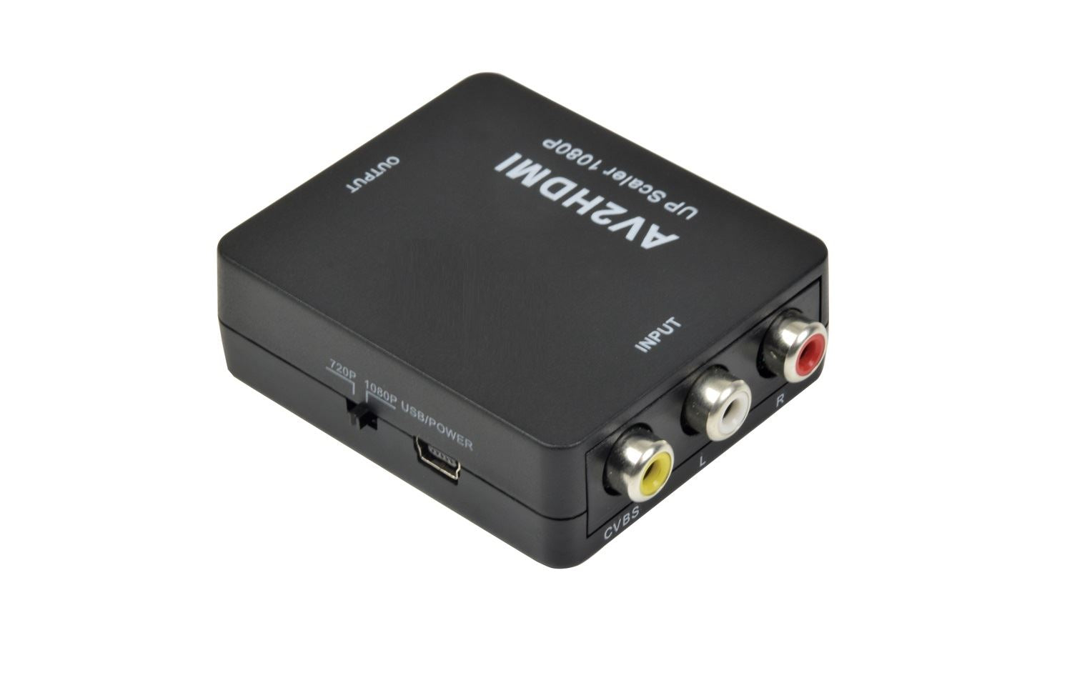 Av:link 3 RCA Phono CVBS to HDMI Full HD Upscale Video 1080P AV Composite Converter Adapter