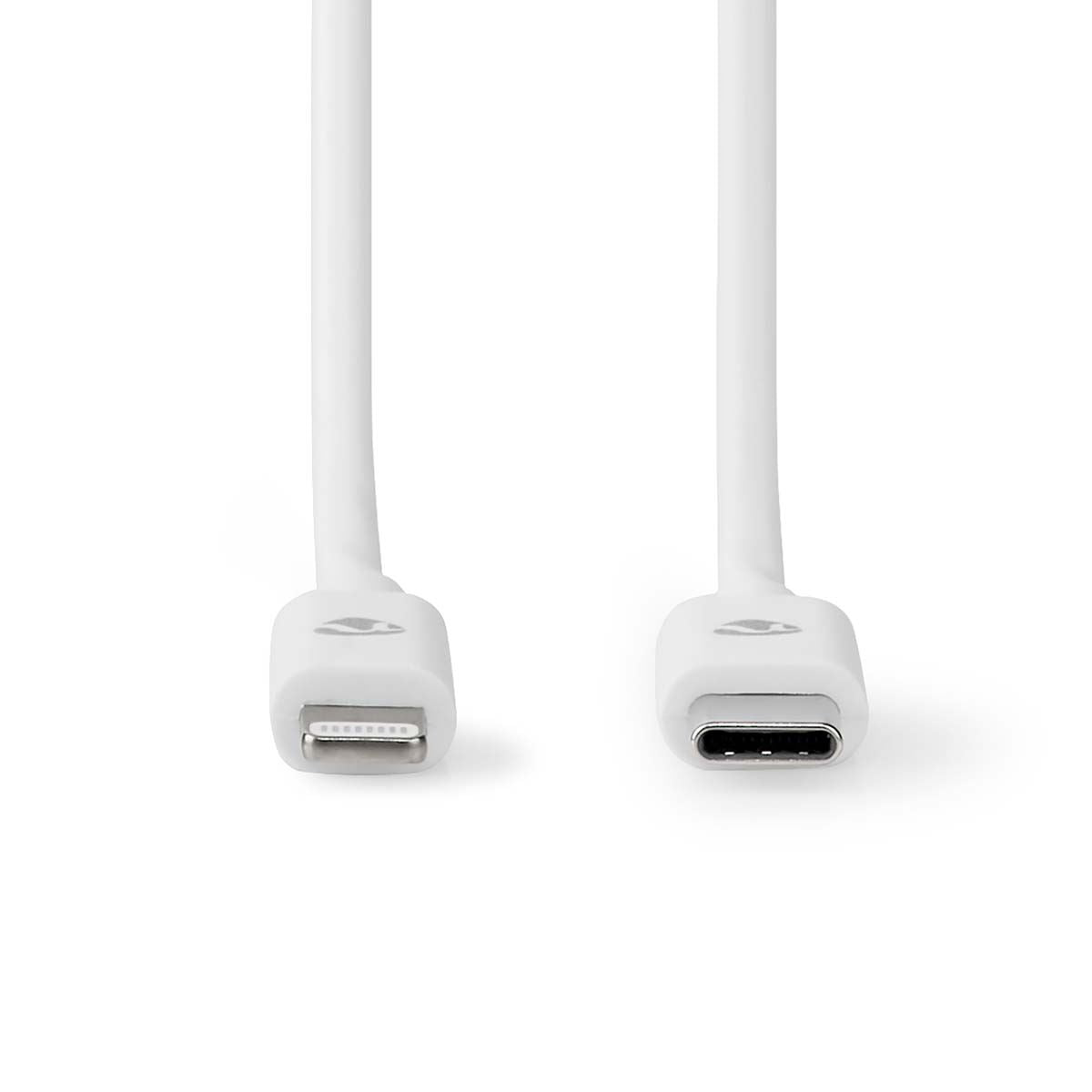 Nedis Lightning Cable | USB 2.0 | Apple Lightning 8-Pin | USB-C™ Male | 480 Mbps | Nickel Plated | 1.00 m | Round | PVC | White | Label