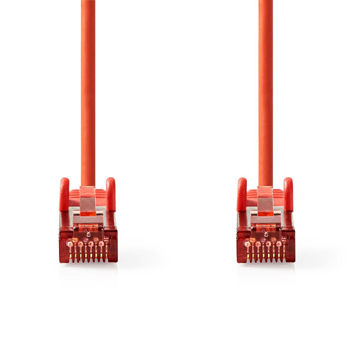 Nedis CAT6 Network Cable | RJ45 Male | RJ45 Male | S/FTP | 0.25 m | Round | LSZH | Red | Label