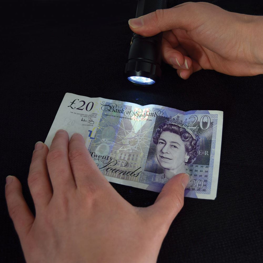 Mercury 9 LED UV Black Light Torch Ultra Violet Gas Leak, Bank Note Detection, Forensic Blood, Urine Detector & Ghost Hunting