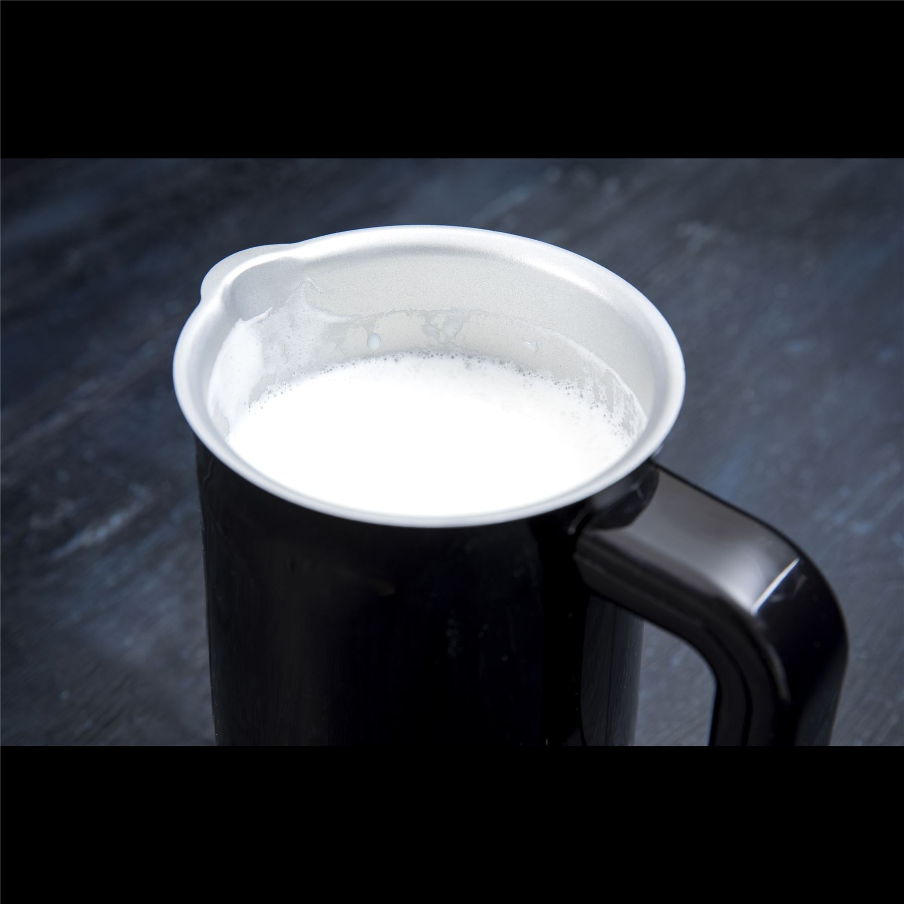 Gastronoma Electric Milk Frother, Automatic Frother & Milk Steamer, 10oz/300ml Hot & Cold Foam Maker for Coffee, Latte, Cappuccino, Macchiato, Black