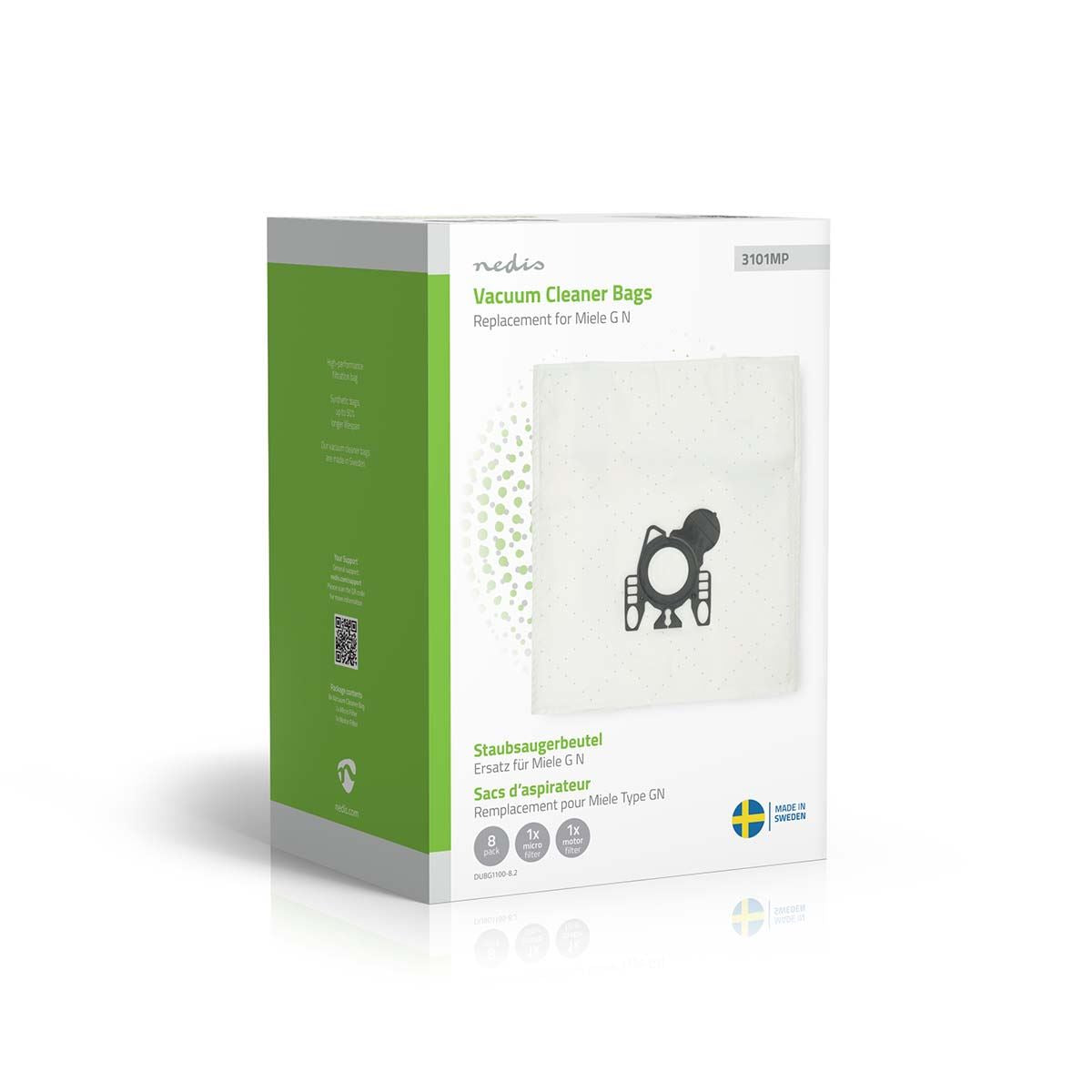 Nedis Vacuum Cleaner Bag | 8 pcs | Synthetic | Replacement for Miele GN