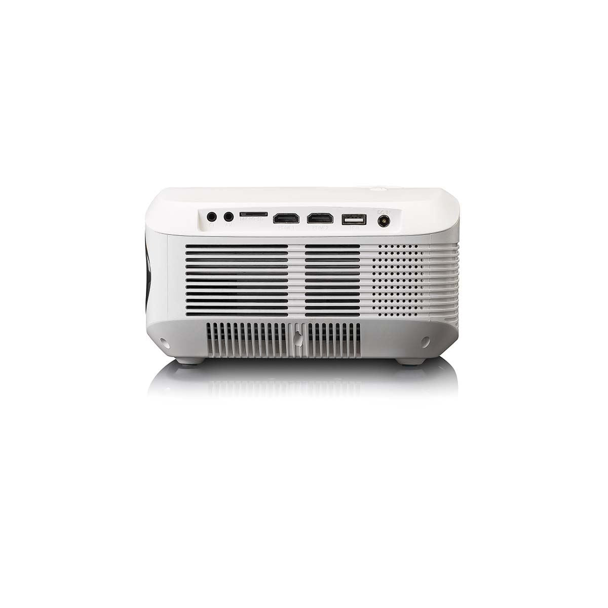 Lenco LCD Projector and Bluetooth® with high resolution, supports Full HD 1080P content White