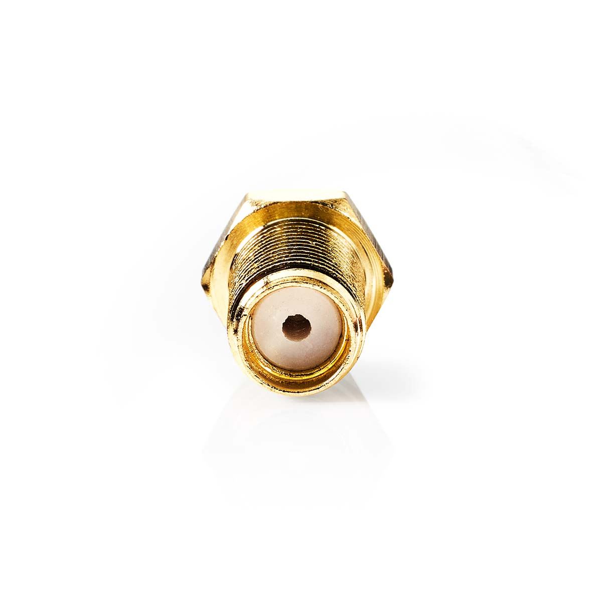 Nedis SMA Connector | Straight | Female | Gold Plated | 50 Ohm | Crimp | Cable input diameter: 2.55 mm | Metal | Gold | 2 pcs | Box