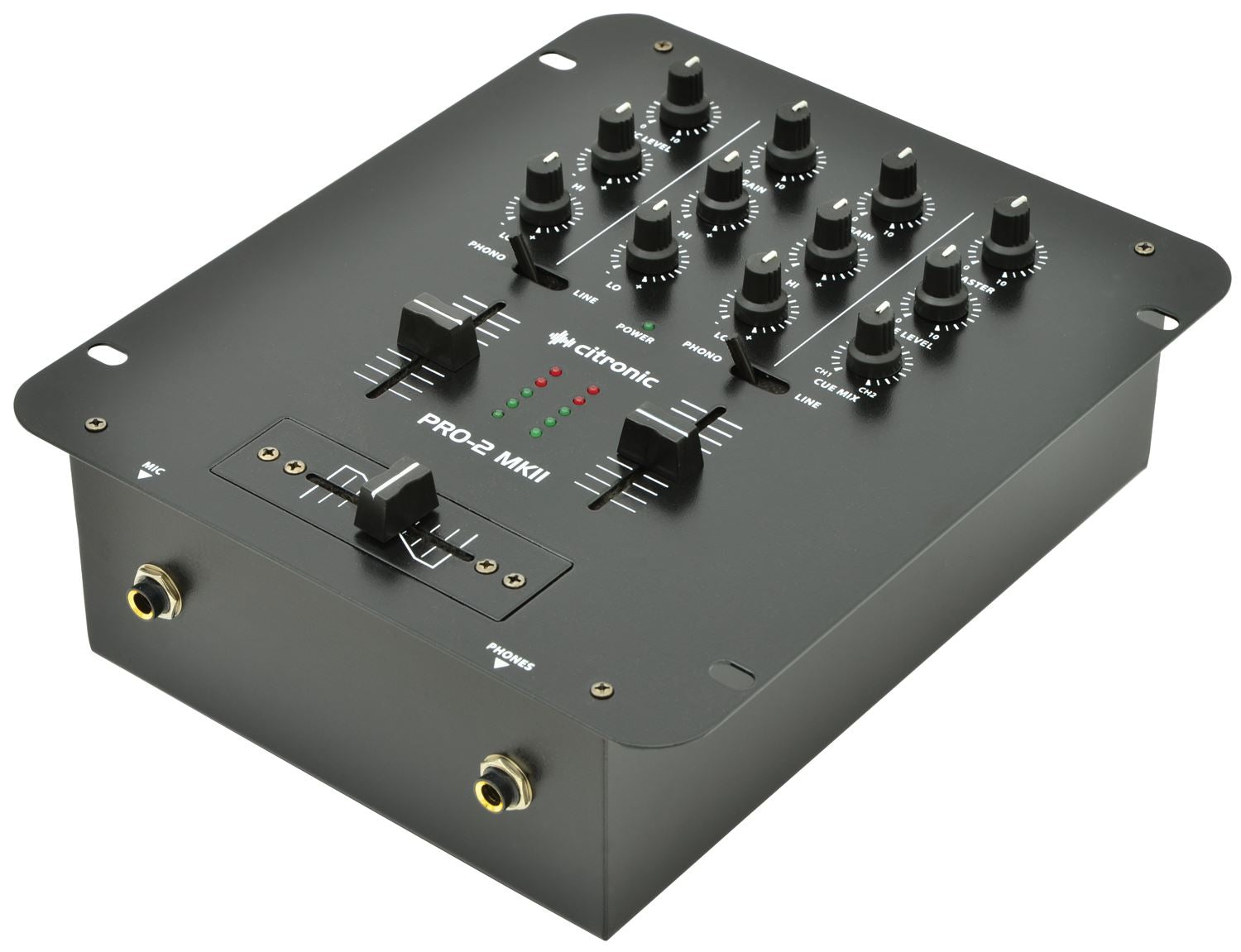 Citronic PRO:2 DJ MKII - 2 Channel Compact DJ Mixer 2 Channel