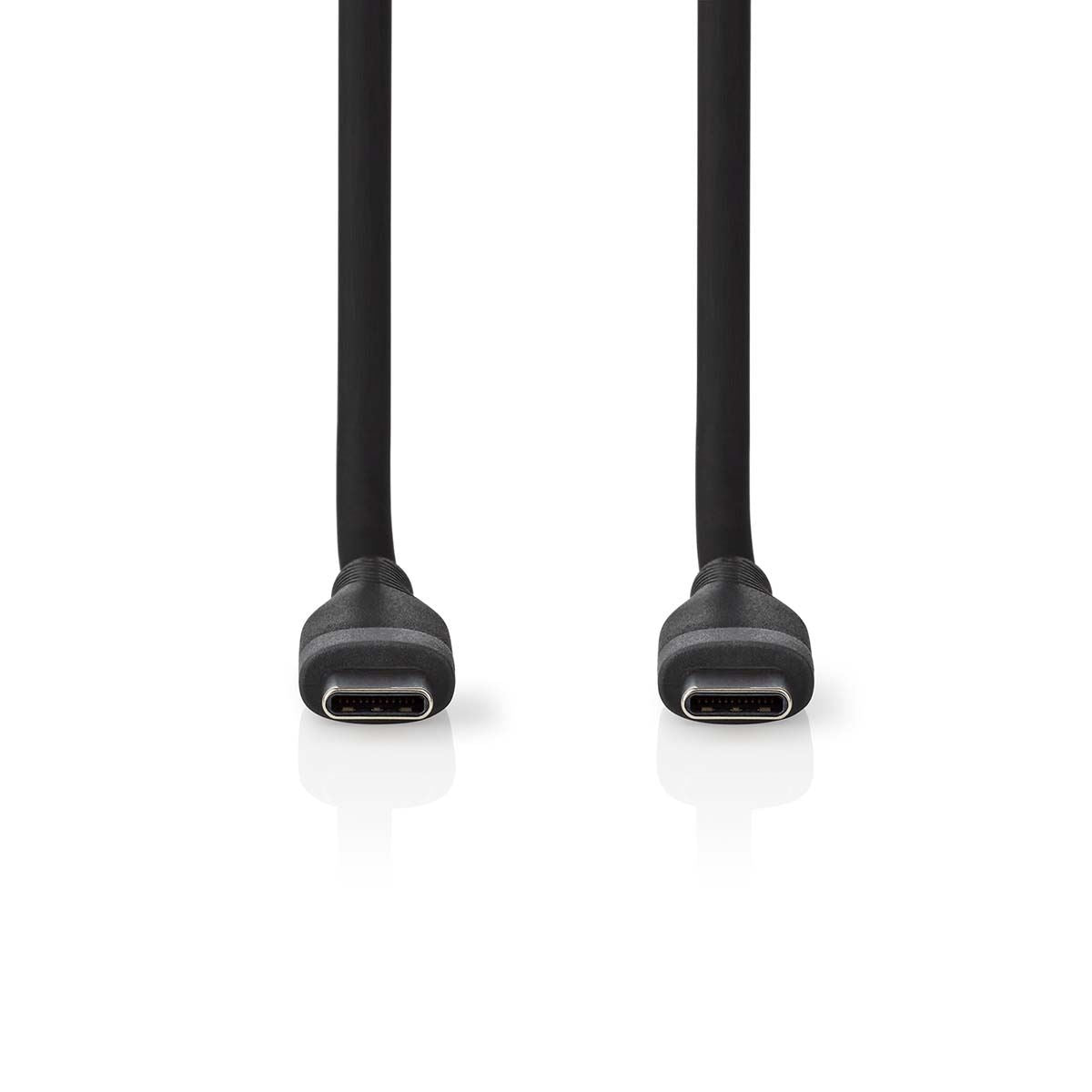 Nedis USB Cable | USB 2.0 | USB-C™ Male | USB-C™ Male | 60 W | 480 Mbps | Nickel Plated | 1.50 m | Round | Silicone | Black | Box