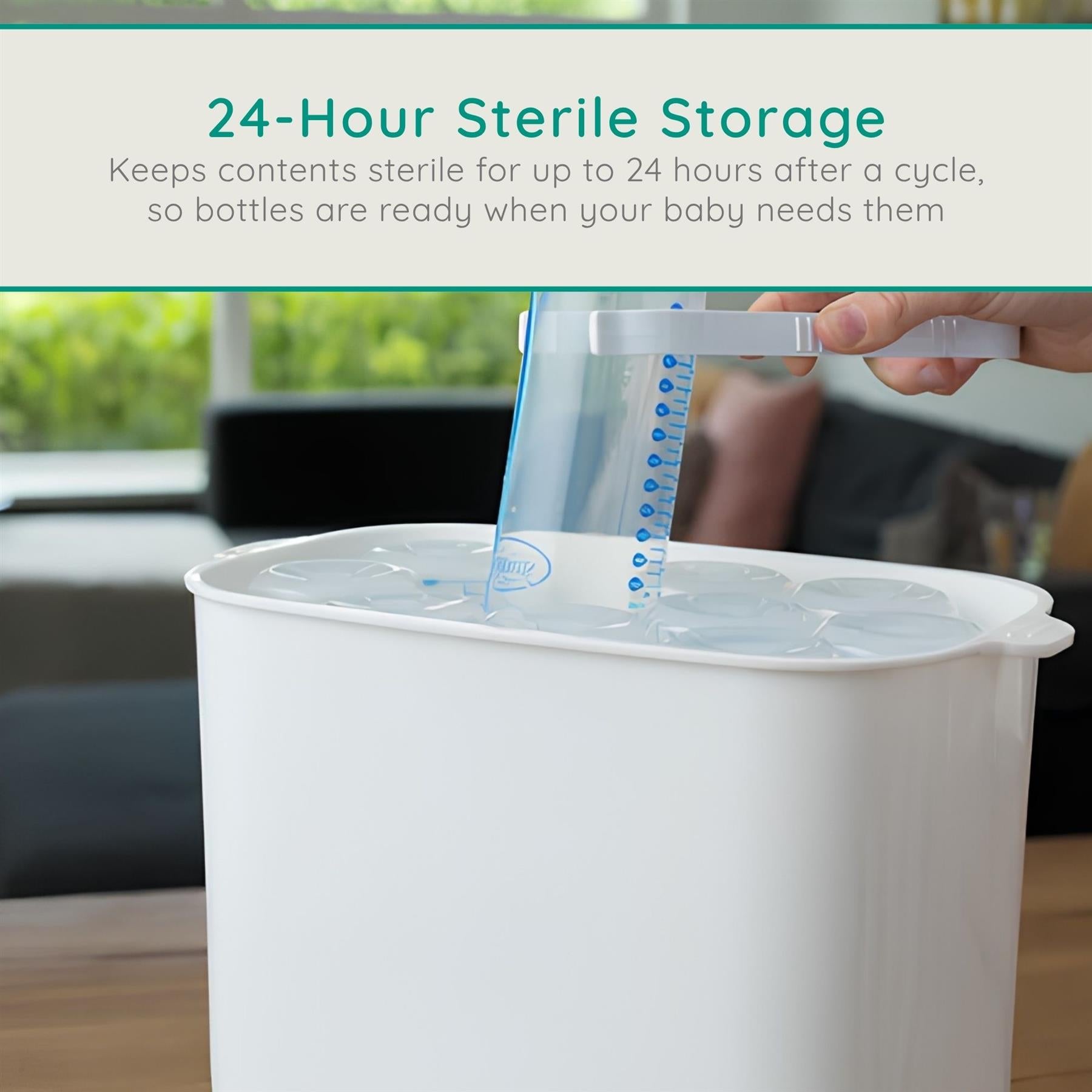 Alecto Premium Baby Bottle Steriliser and Dryer, Removes 99.9% of Bacteria, Chemical Free, Capacity 11 Bottles/Teats/Accessories | BF55