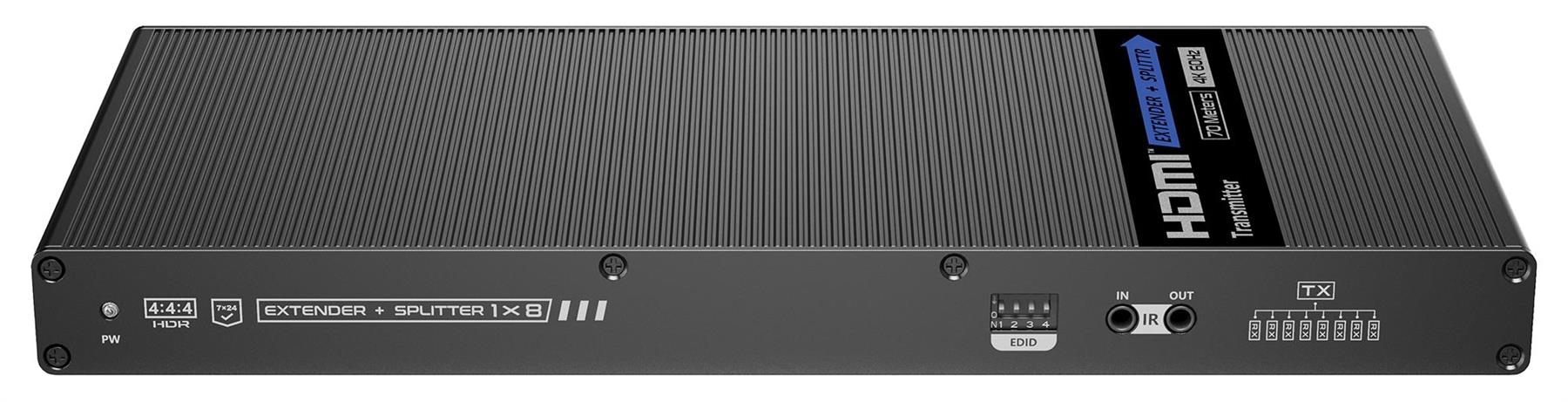 HDMI Distributor 8 Port HDMI Splitter 1x8 4K 60Hz HDMI Video Splitter 1 In 8 out