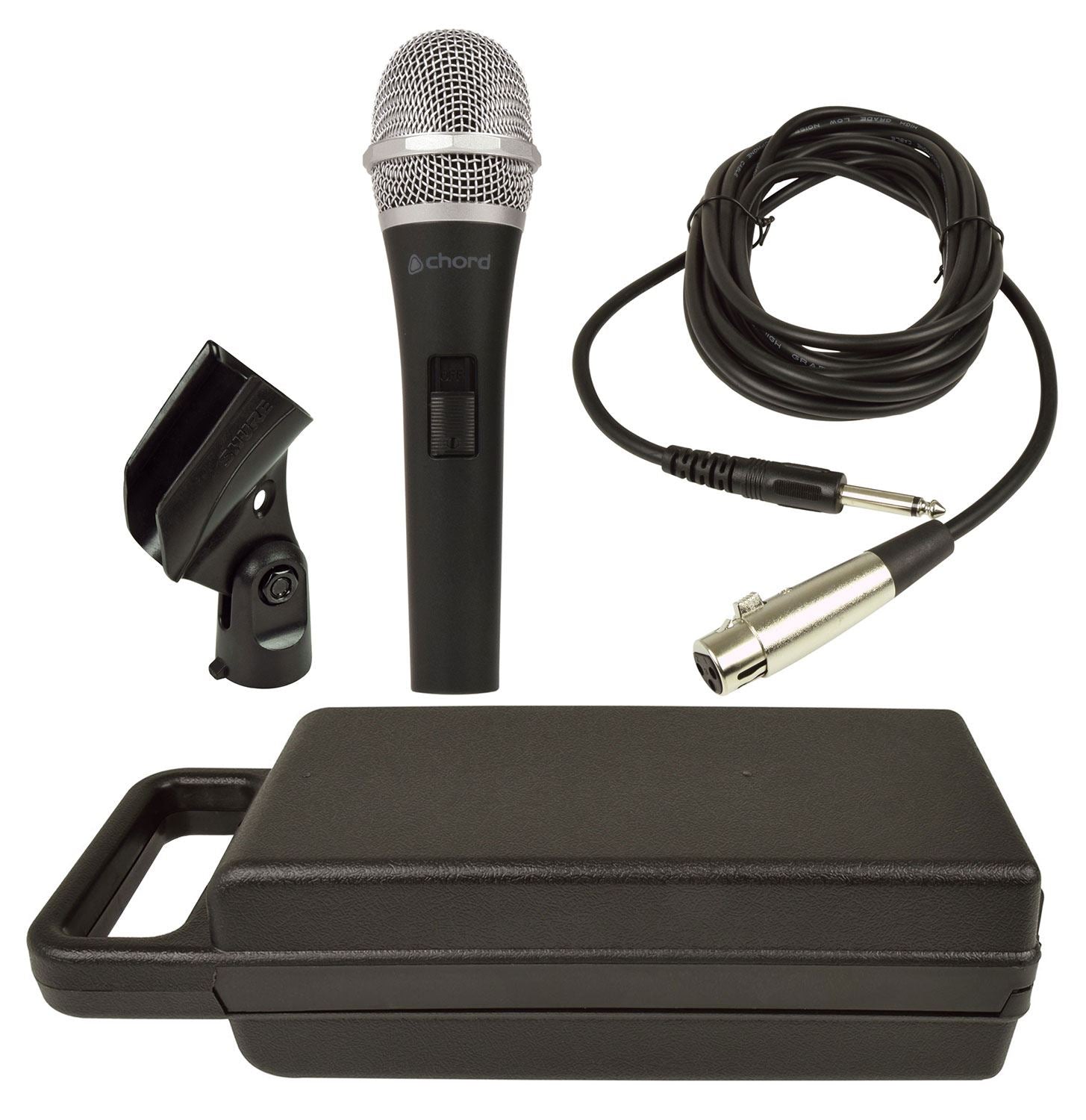 Chord DM04 High Quality Dynamic Vocal Microphone | Black