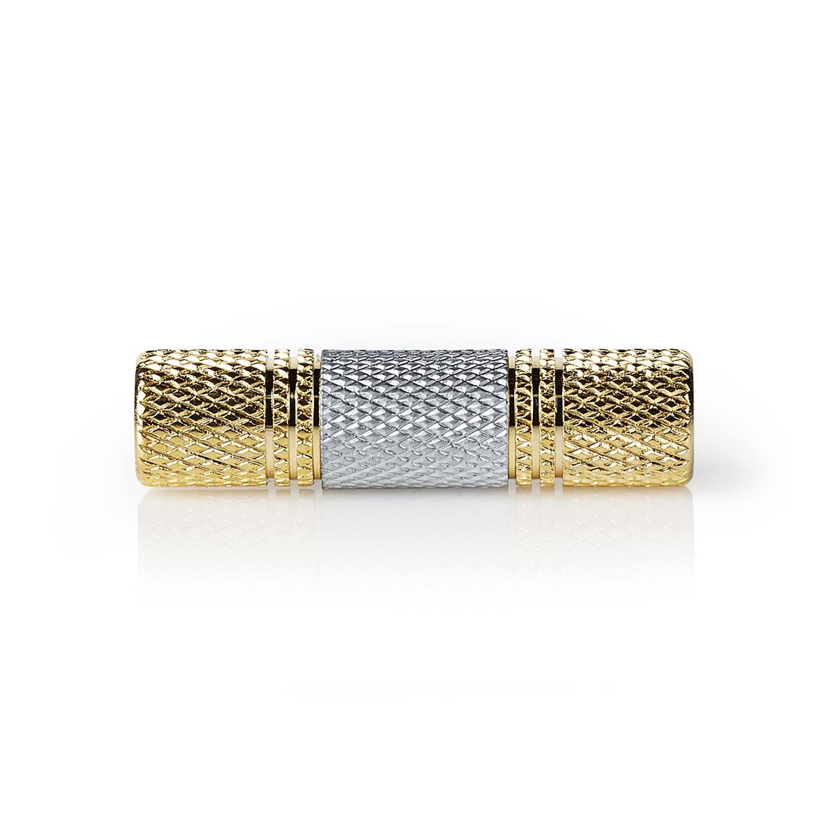 Nedis Stereo Audio Adapter Coupler | 3.5 mm Female | 3.5 mm Female | Gold Plated | Straight | Metal | Silver