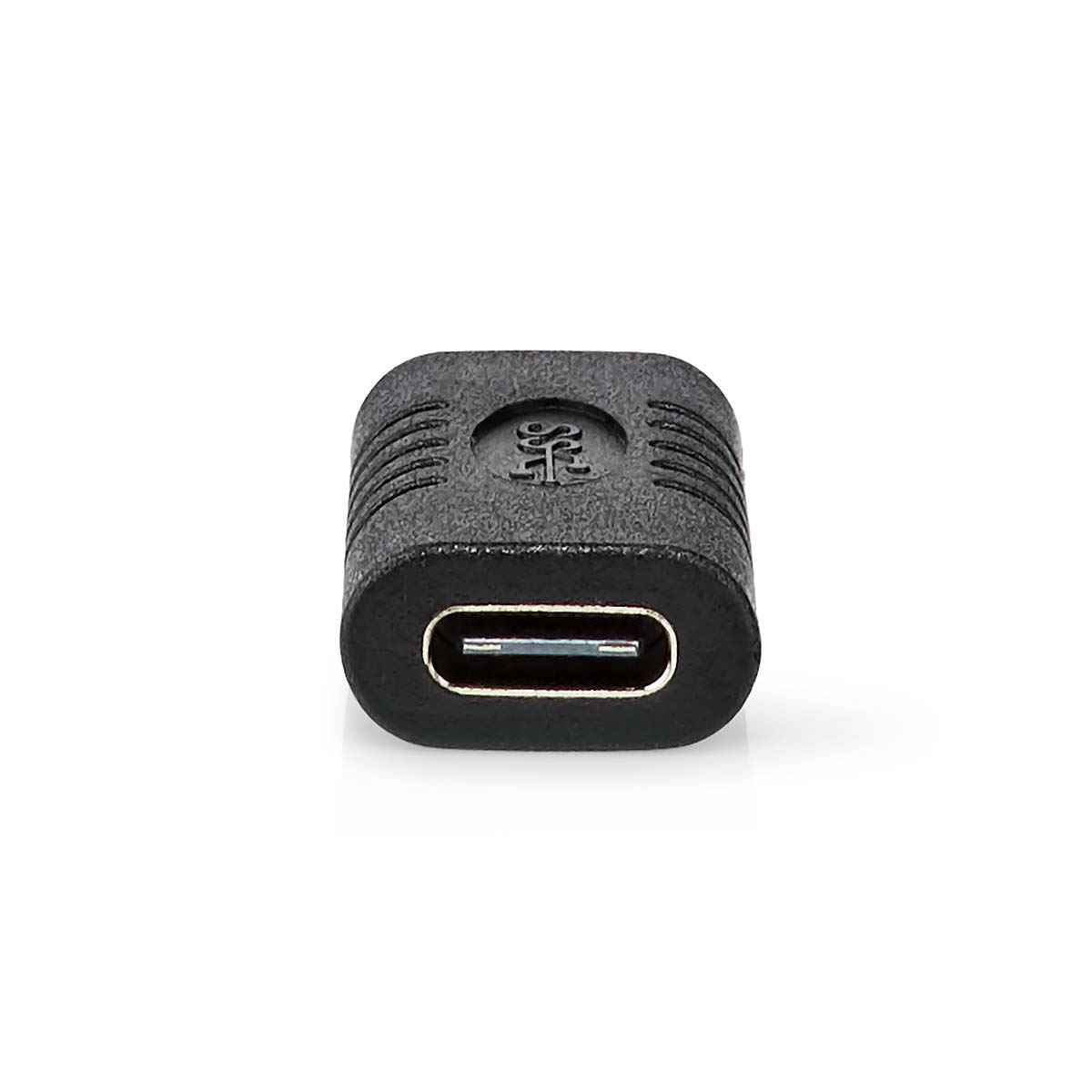 Nedis USB-C™ Coupler Adapter | USB 3.2 Gen 2 | USB-C™ Female to USB-C™ Female | 4K@60Hz | 10 Gbps | Round | Nickel Plated | Black