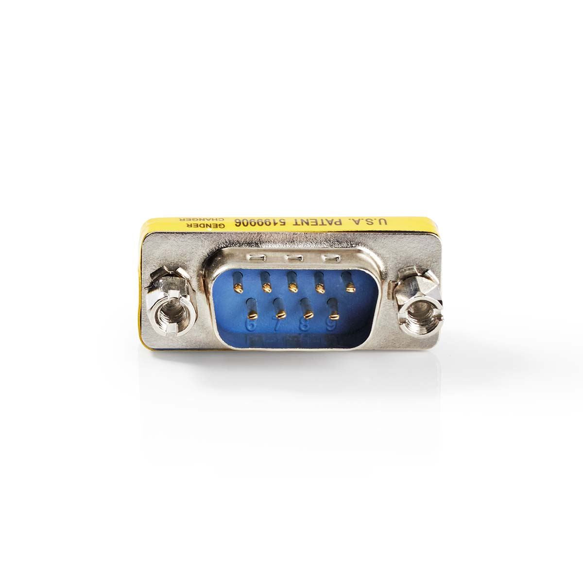 Nedis Serial Adapter | Adapter | D-SUB 9-Pin Male | D-SUB 9-Pin Male | Nickel Plated | Metal | Metal | Box