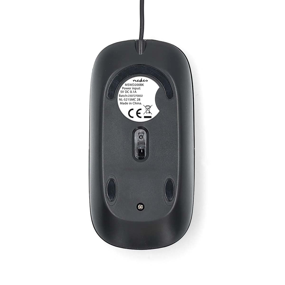 Nedis Mouse | Wired | 1000 dpi | Number of buttons: 3 | Both Handed